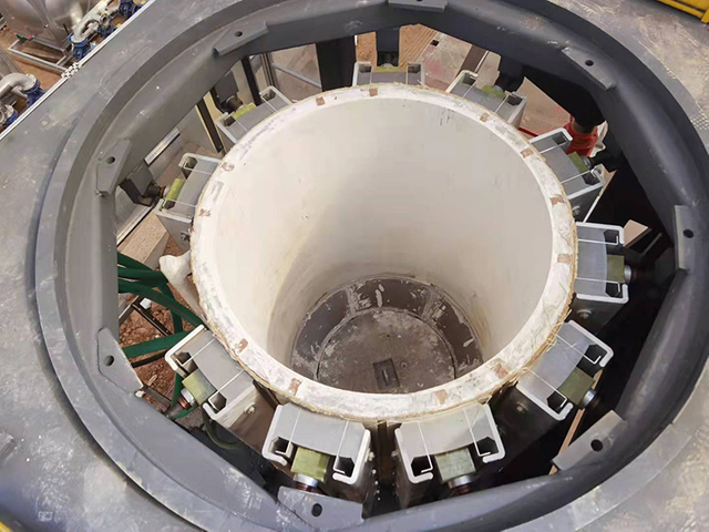 开放式钢壳中频感应熔炼炉